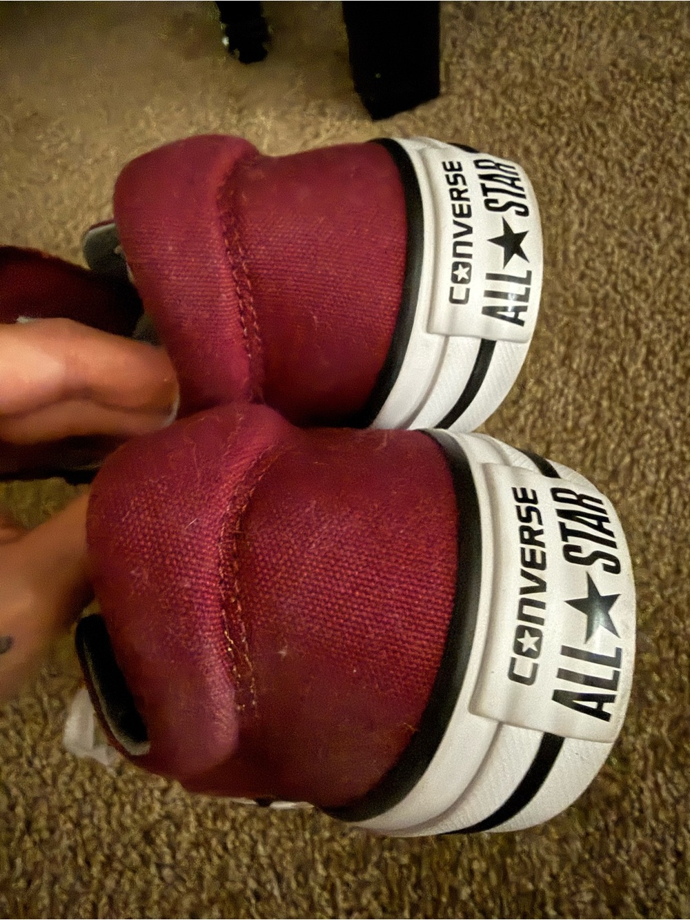 Women’s Maroon Converse 🤍 - Picture 3 of 4